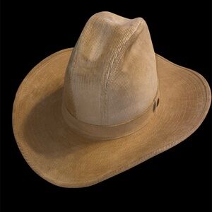 Vintage Levi Strauss & Co Cowboy Tan Western Hat Corduroy 7? USA Made